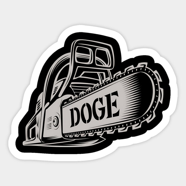 DOGE Chainsaw D.O.G.E Saw Sticker by ArtistTee ⭐⭐⭐⭐⭐